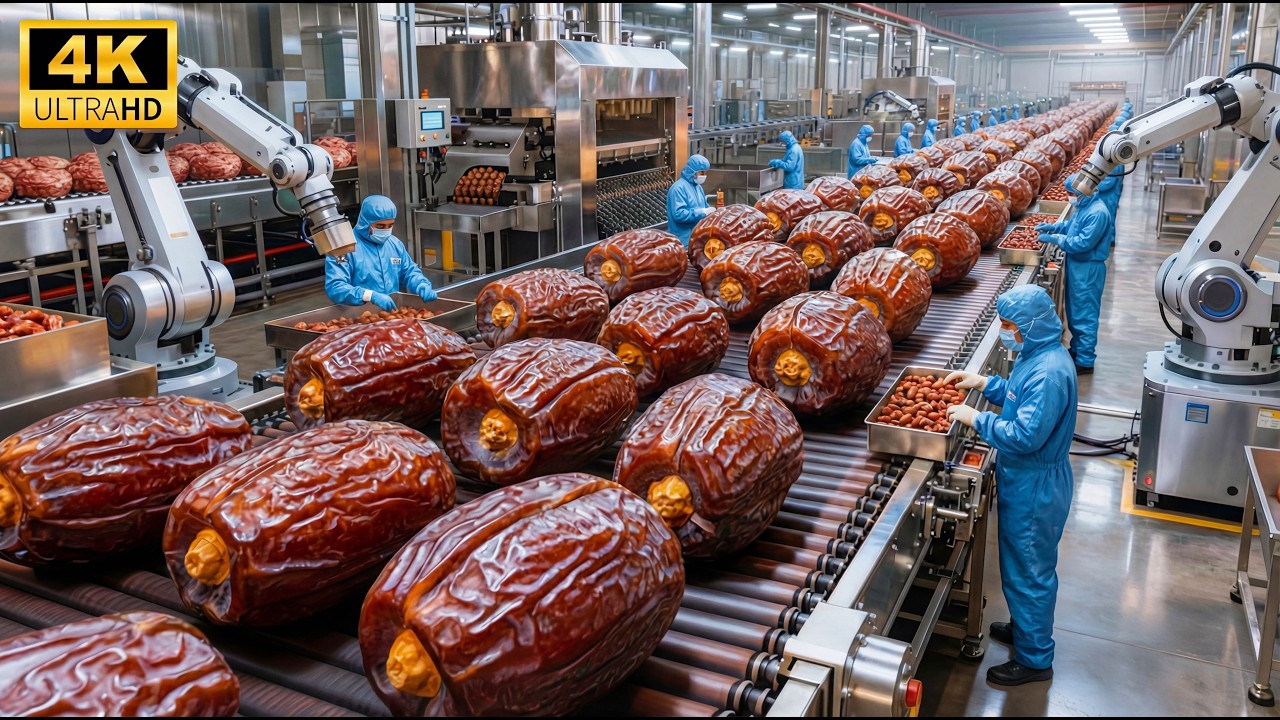 Inside a Modern Date Processing Plant: From Raw Dates to Thick Golden Date Syrup (Full Process)
