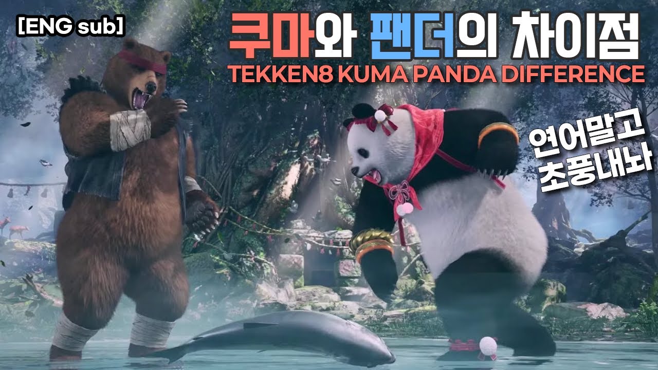 곰권위자 랑추가 설명하는 철권8 쿠마 & 팬더 차이점 [ENG sub]