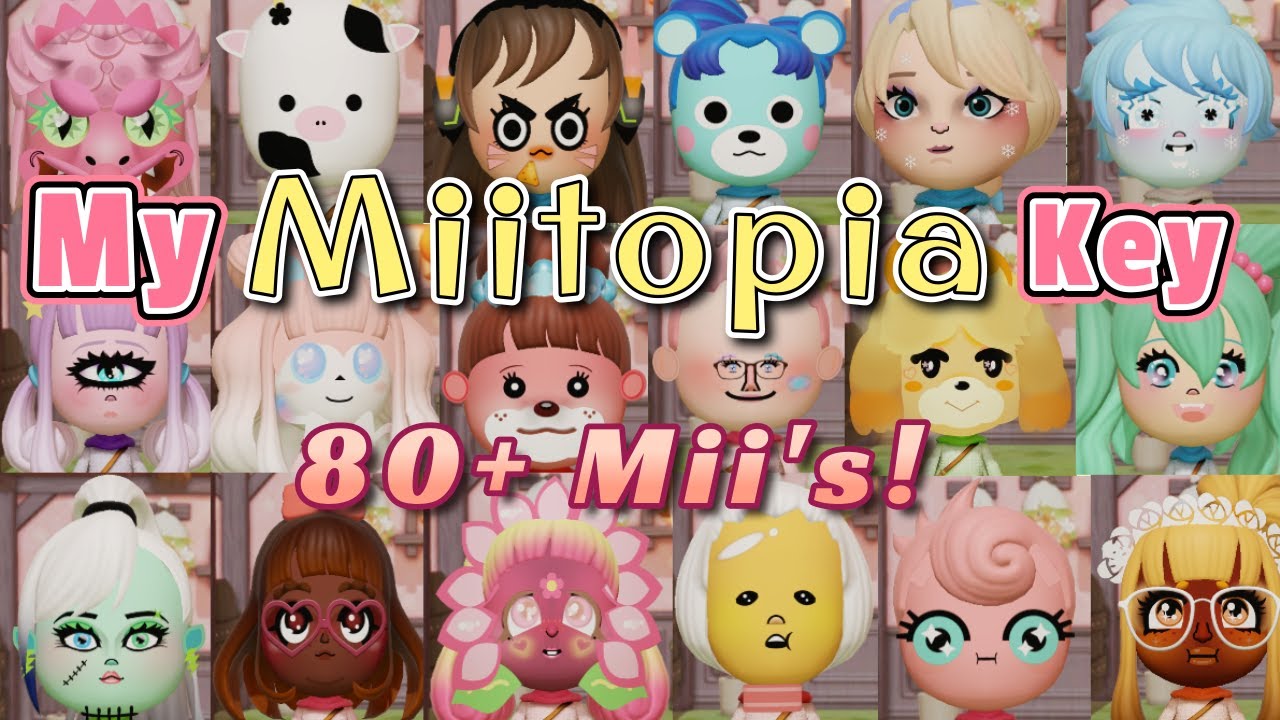 Мой ключ доступа к Miitopia!! Я создал более 80 Mii!!