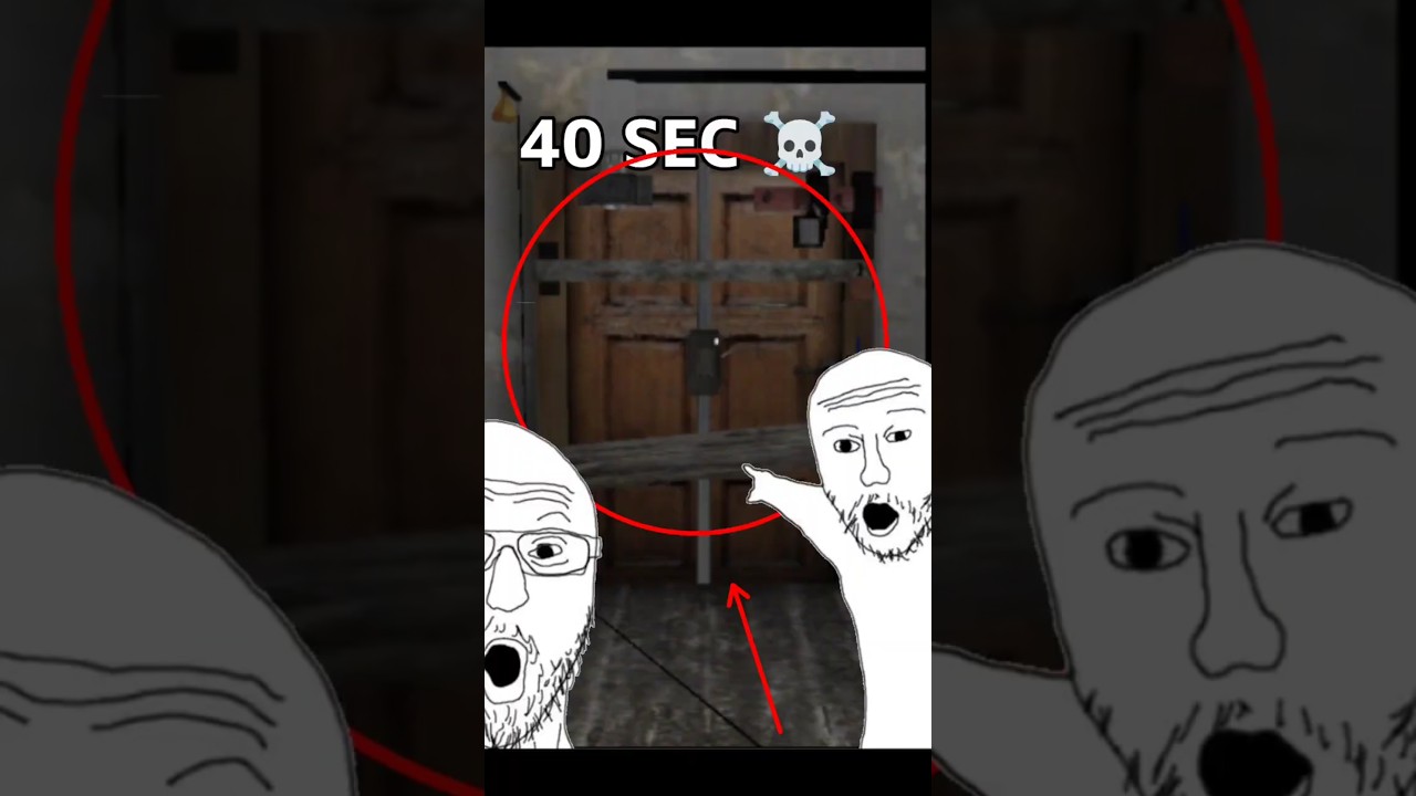 40 sec☠️ door ending extreme mode #granny #speedrun ✨