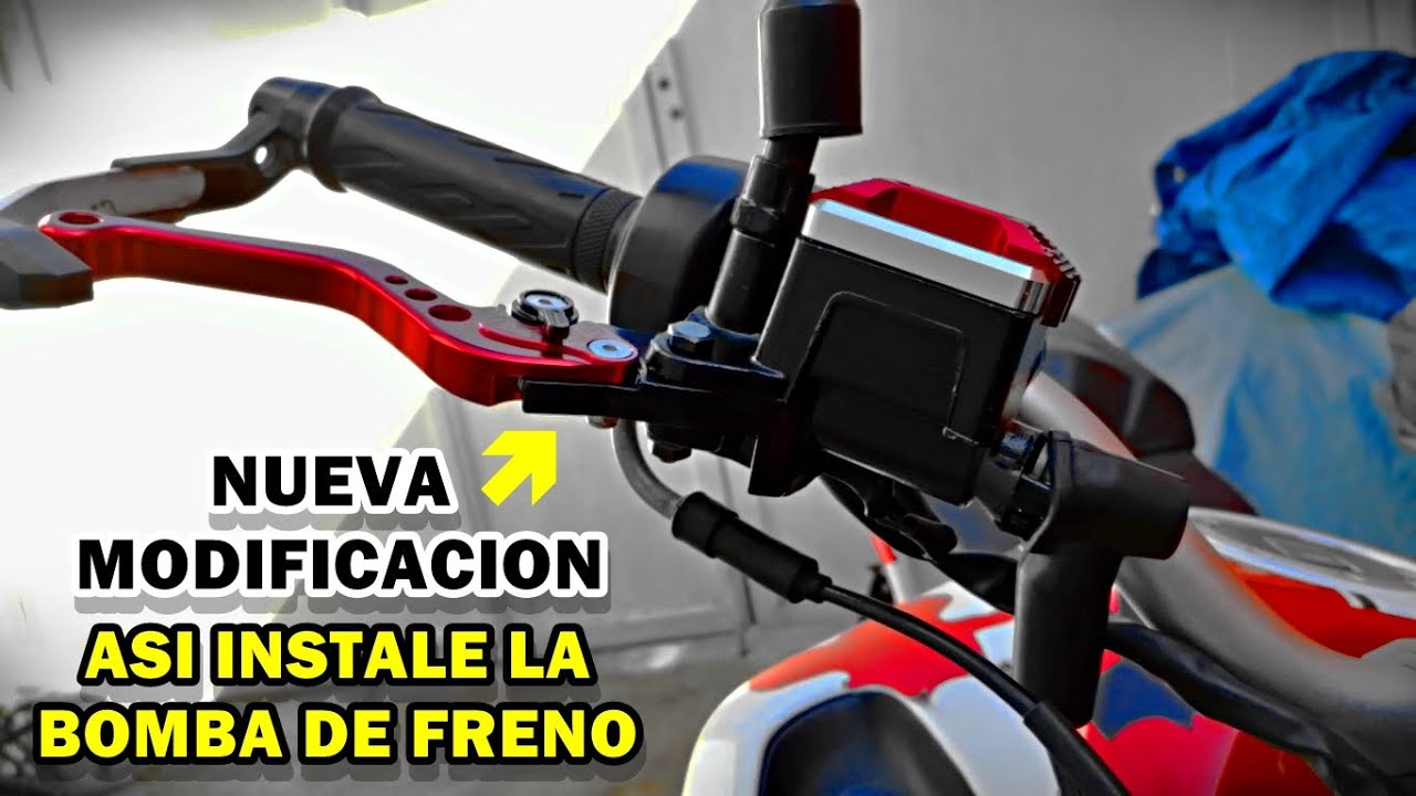Nuevas palancas Deportivas de Posiciones para mi ITALIKA VORT-X 200 - Parte 2 - Bomba de Freno