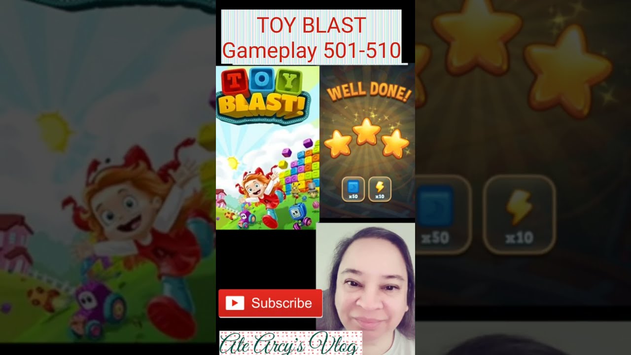 TOY BLAST Gameplay levels 501 to 510 #toyblast #toyblastgame #videogames #gameplay