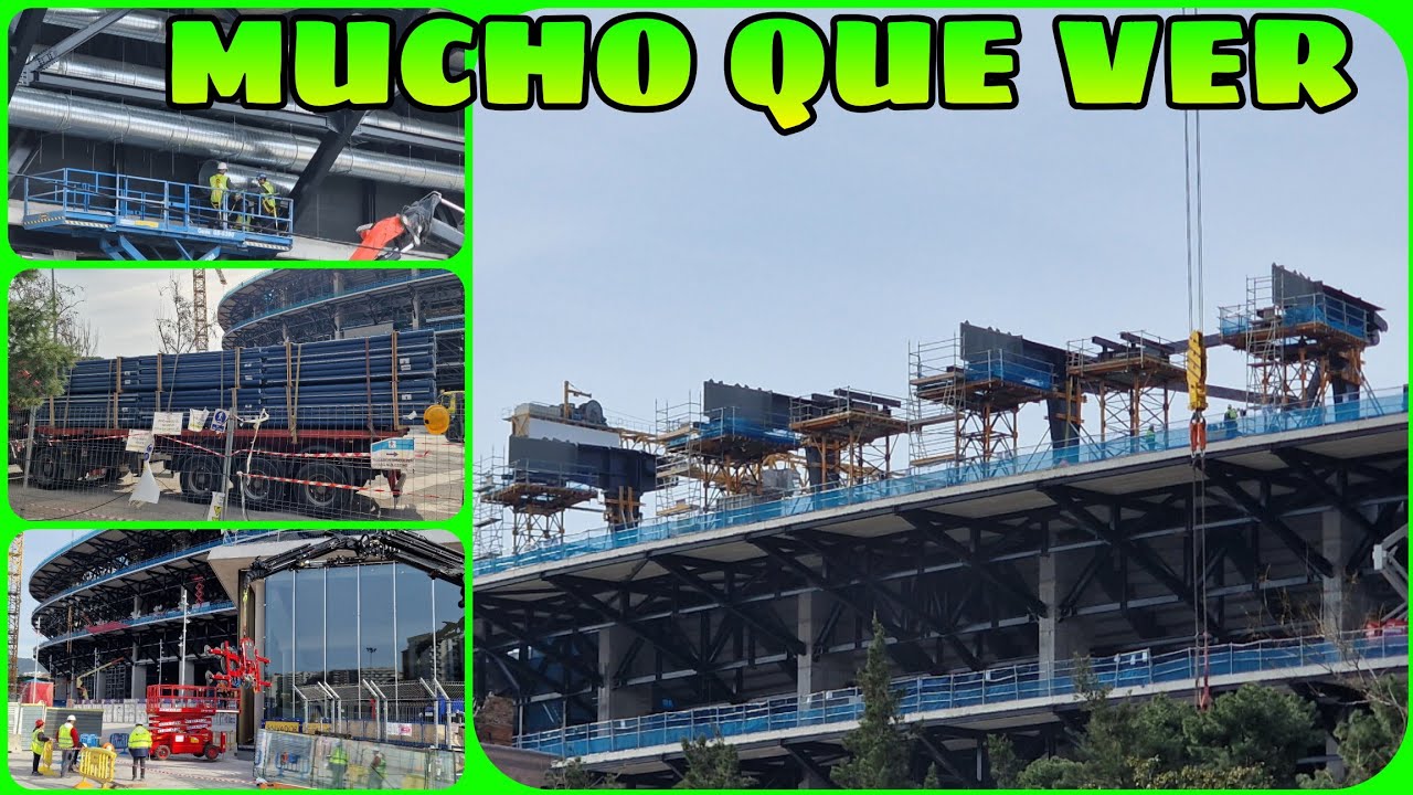 🔴OBRAS CAMP NOU (18 de Febrero)⚠️Nuevas piezas para el anillo 
