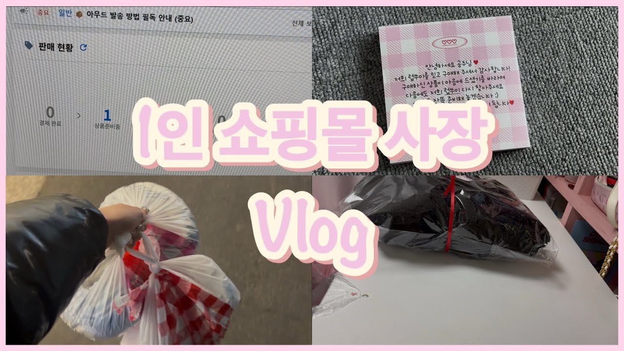 [쇼핑몰 Vlog] 1인 쇼핑몰 사장의 열일일기✊🏻 / 쇼핑몰 브이로그 / 에이블리 사장 브이로그 / 1인 쇼핑몰 브이로그 / 포장asmr