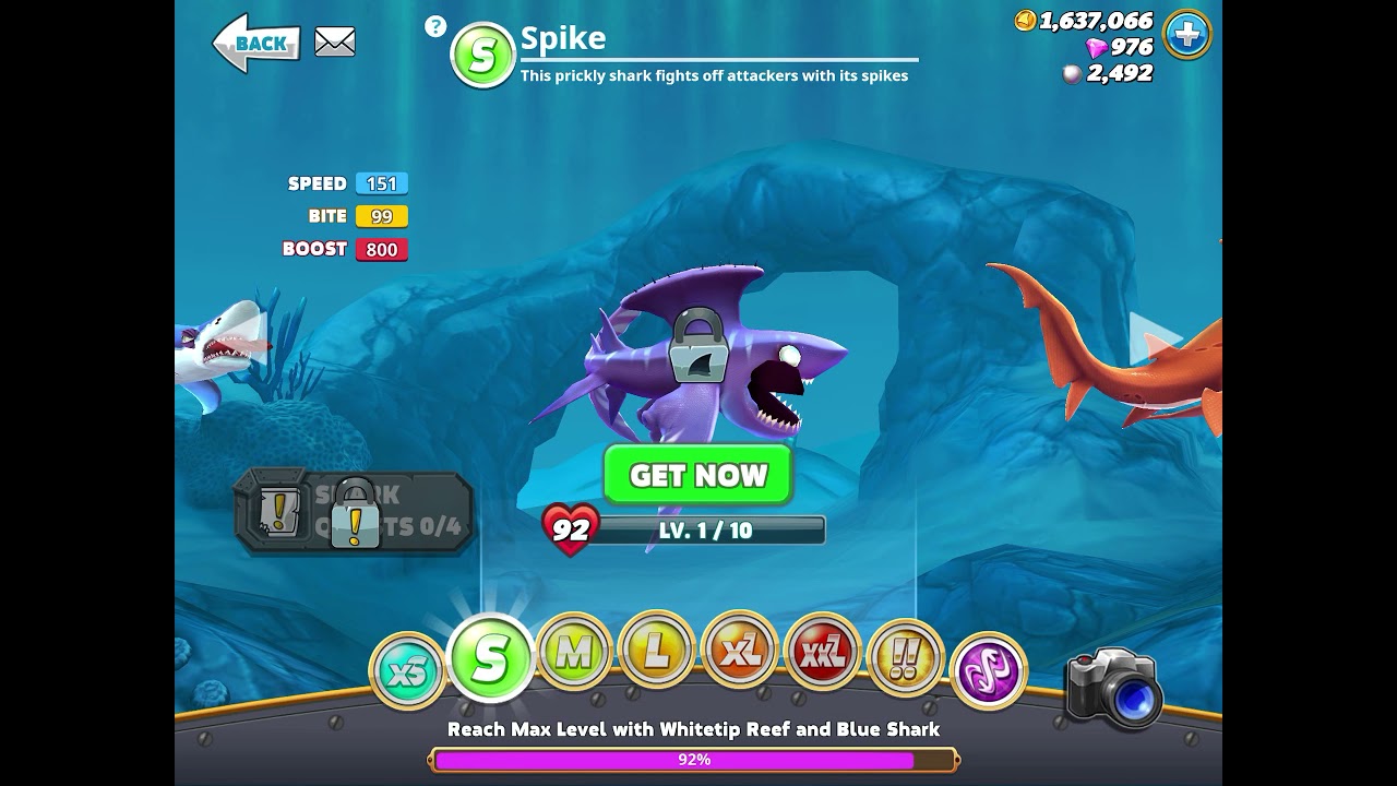 All Sharks in HUNGRY SHARK WORLD (2015-2021)