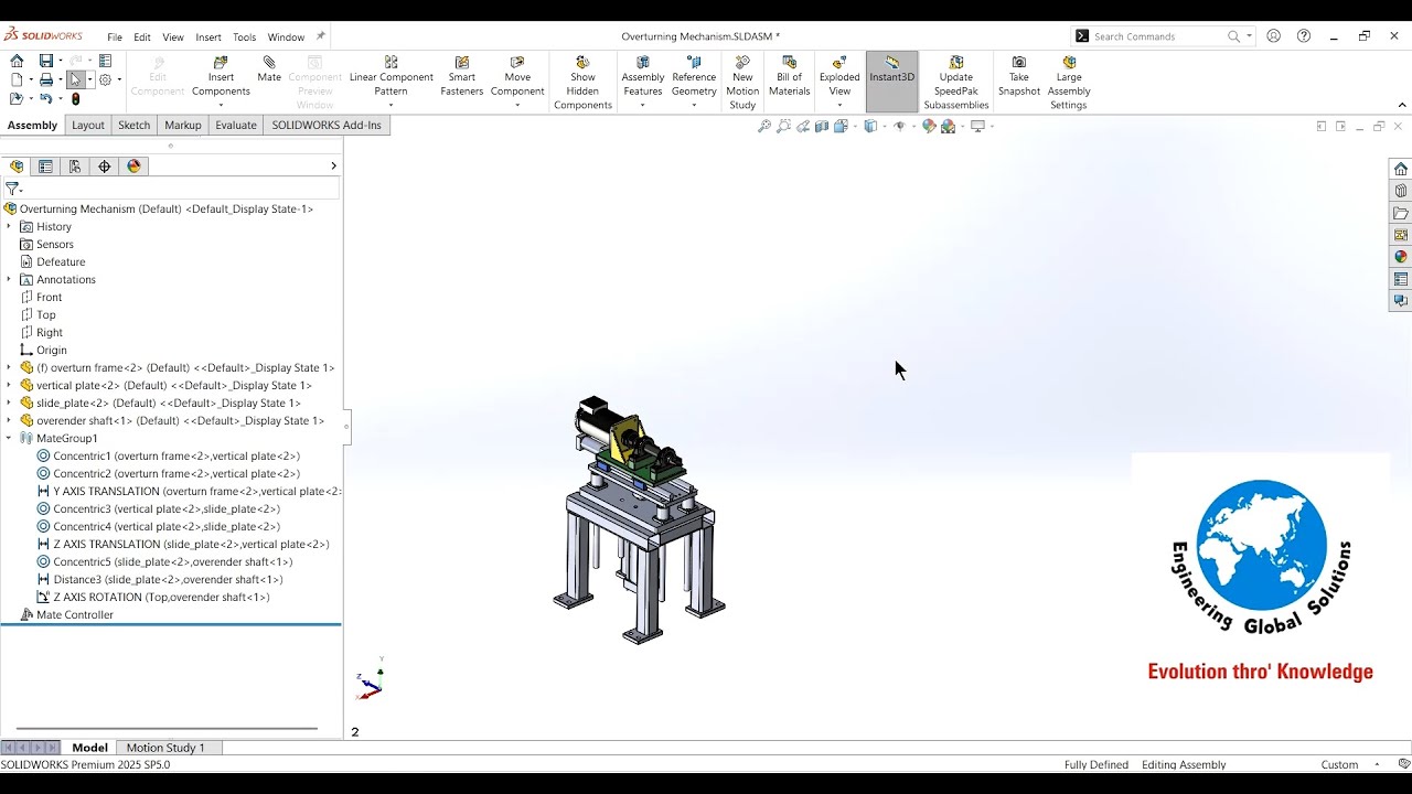 SOLIDWORKS MATE CONTROLLER   SPECIAL PURPOSE MACHINE MAKERS