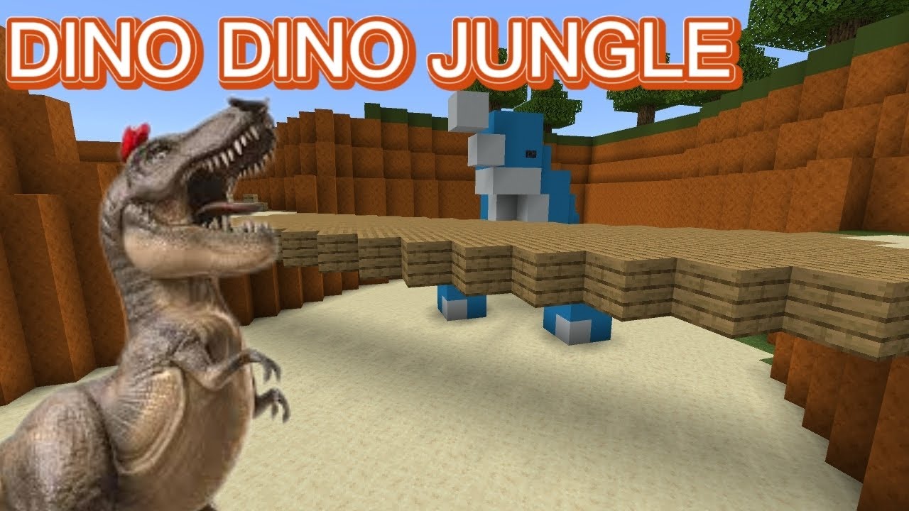 GCN Dino Dino Jungle - Mario Kart in Minecraft