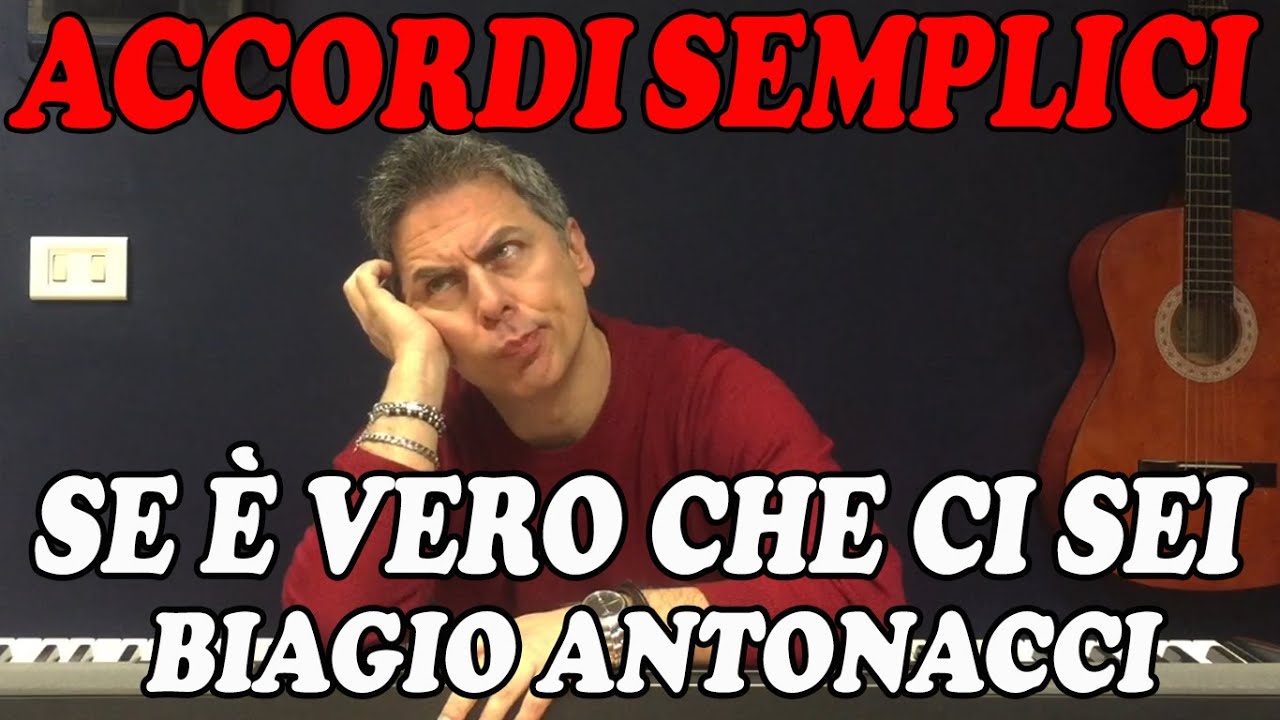 Se è Vero Che Ci Sei (Biagio Antonacci) - Tutorial Pianoforte - Accordi facili