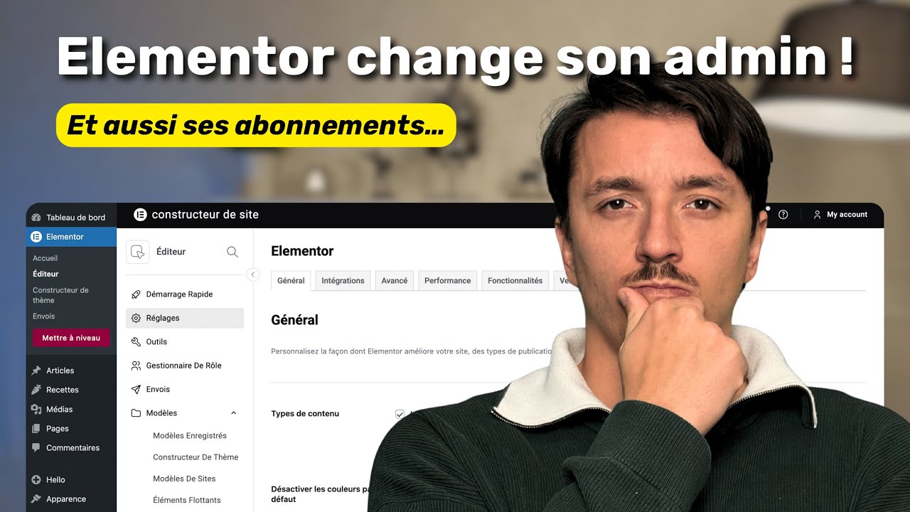 Nouvelle version Elementor : ce qui a vraiment changé dans l’admin et les abonnements