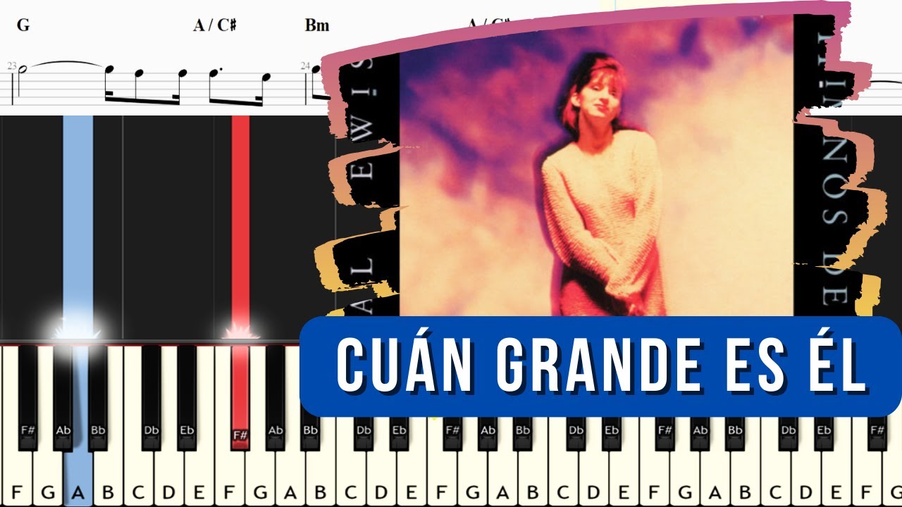 🎹 Cuán grande es Él - Himno | Tutorial de Piano Fácil - Acordes y Partitura #pianocristiano #notas
