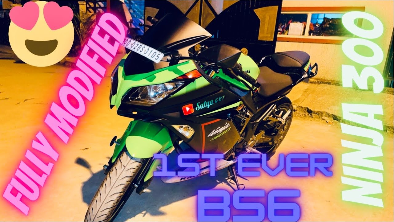 Fully Modified Ninja 300 BS6 with loud exhaust 😍😍 @Satyacrt Vlogs  #ninja300