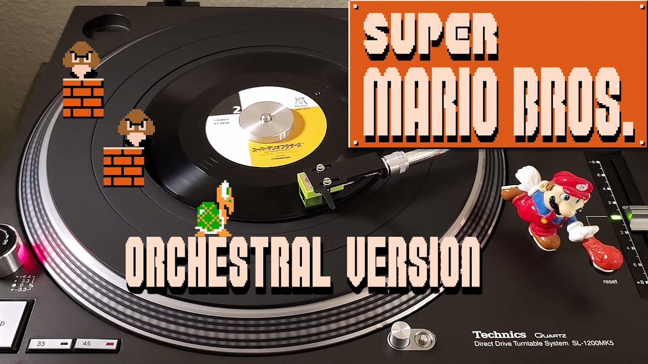 Super Mario Bros. (Orchestral Version) - Koji Kondo [1986] 45 vinyl single