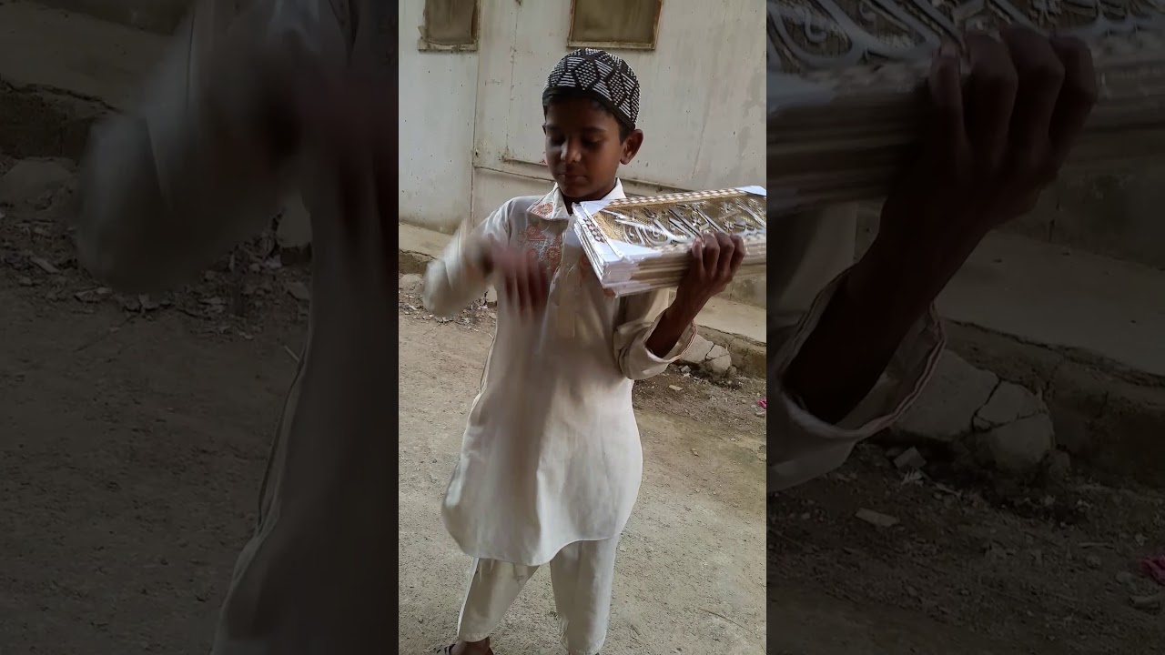 Kid street beggar singing naat beautiful voice