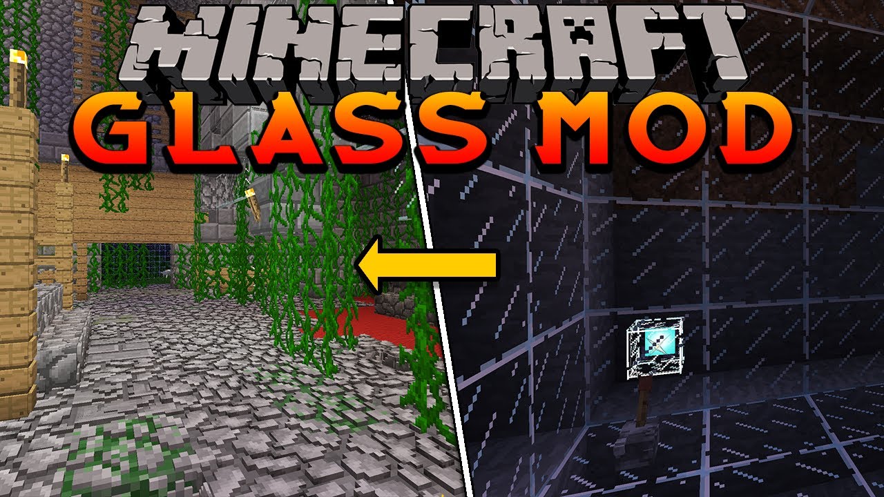 Glass Mod Showcase (Hidden Bases, Amazing Illusions, Epic Pranks) | Minecraft Mod Review