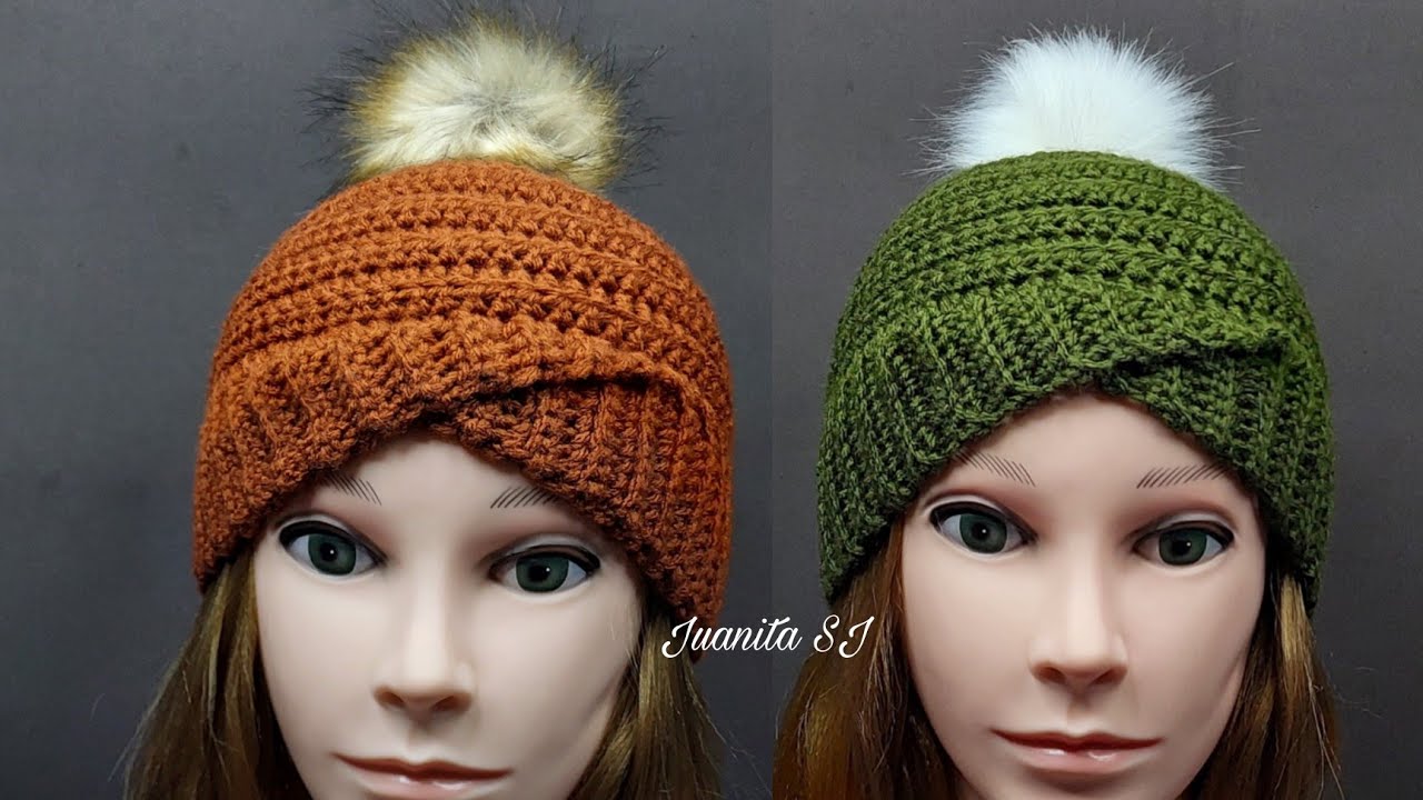 Gorro tejido a crochet paso a paso