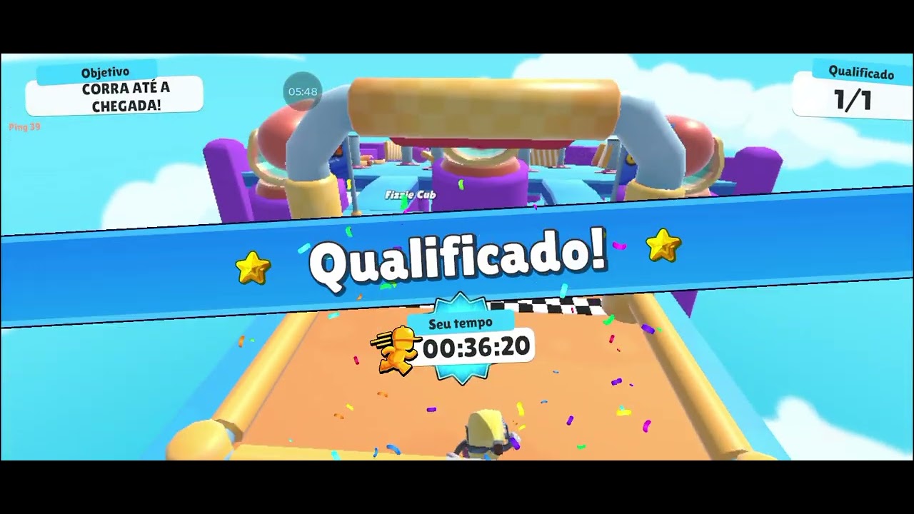 Jogando stumble guys!!