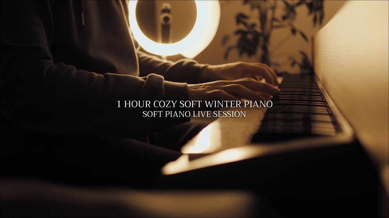 1 Hour Cozy Soft Winter Piano Music for Peace, Calm & Serenity - Home Live Session