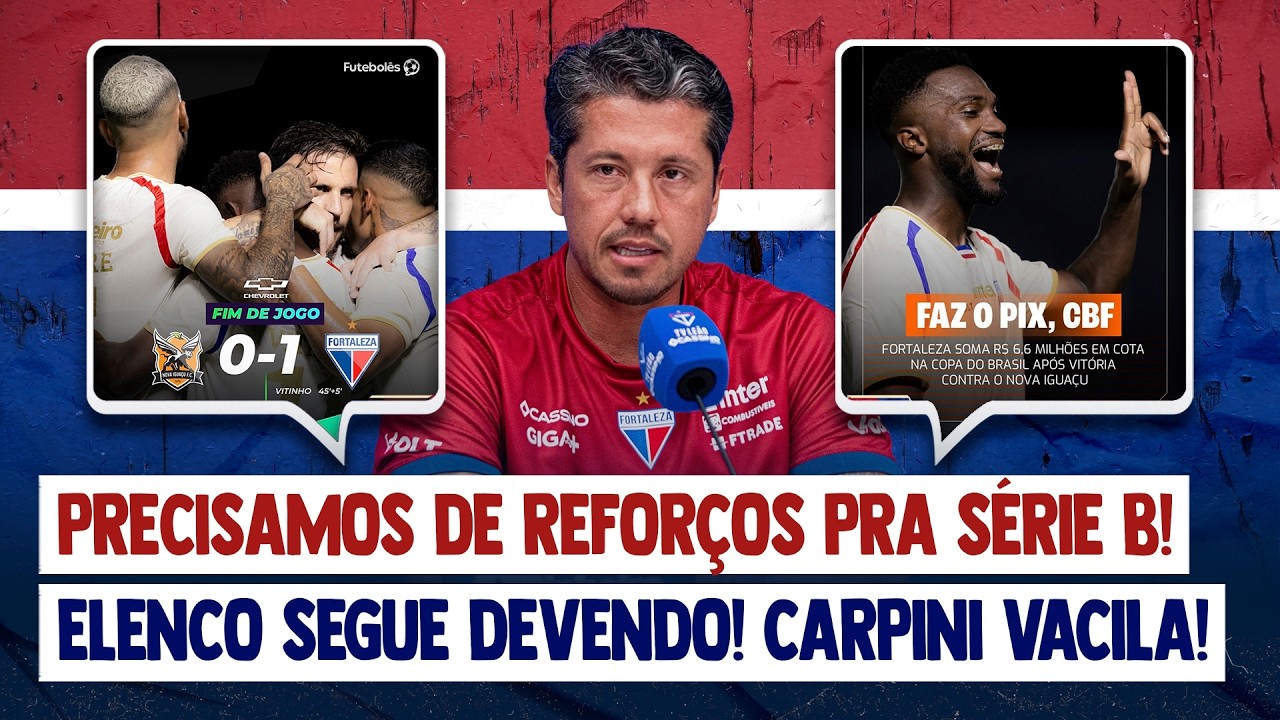 🚨 CLASSIFICAÇÃO QUESTIONADA! PRECISAMOS DE REFORÇOS! ELENCO SEGUE DEVENDO! CARPINI COMPLICA DE NOVO!