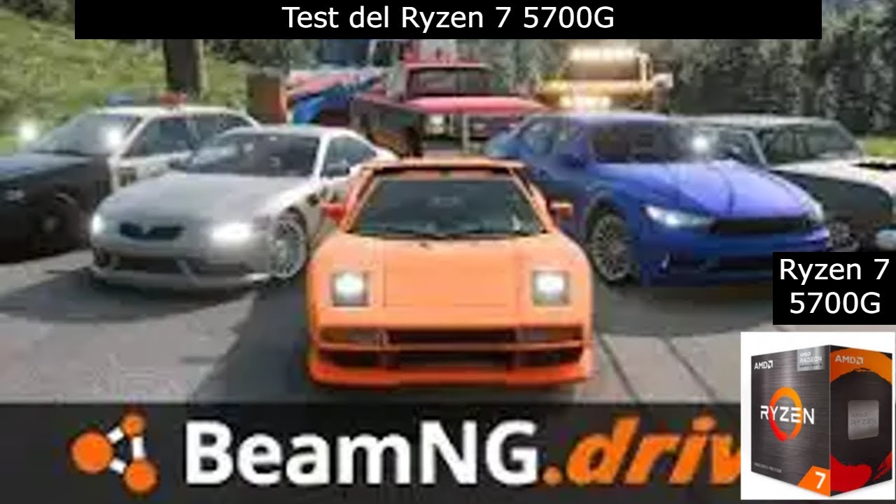 BeamNG.Drive test Ryzen 7 5700G