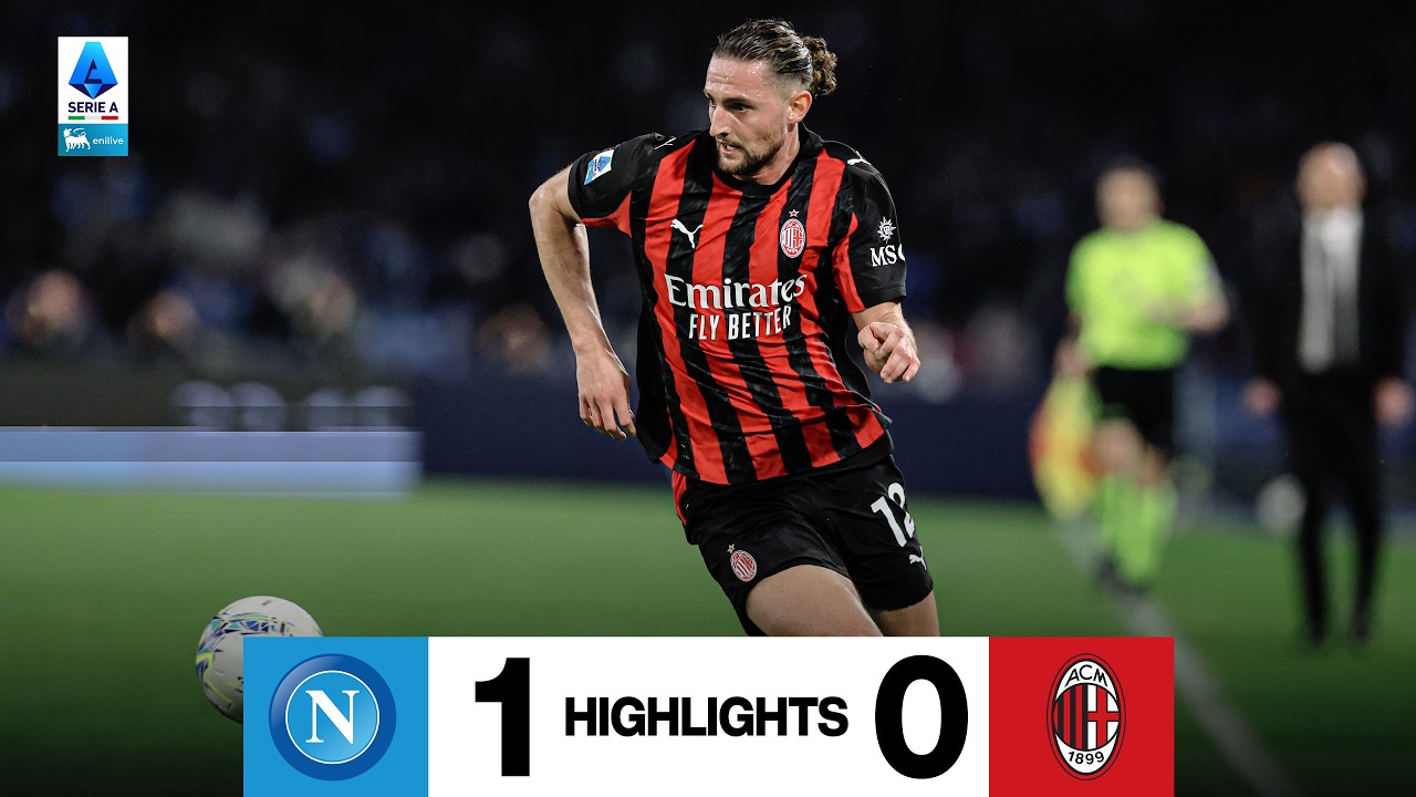 Porażka na stadionie Maradony | Napoli-Milan 1-0 | Najważniejsze momenty Serie A