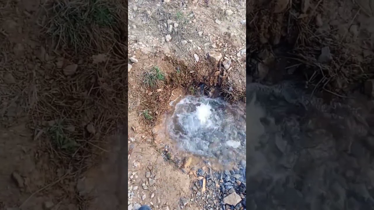 Apareceu uma nascente depois dele tanto orar por &aacute;gua