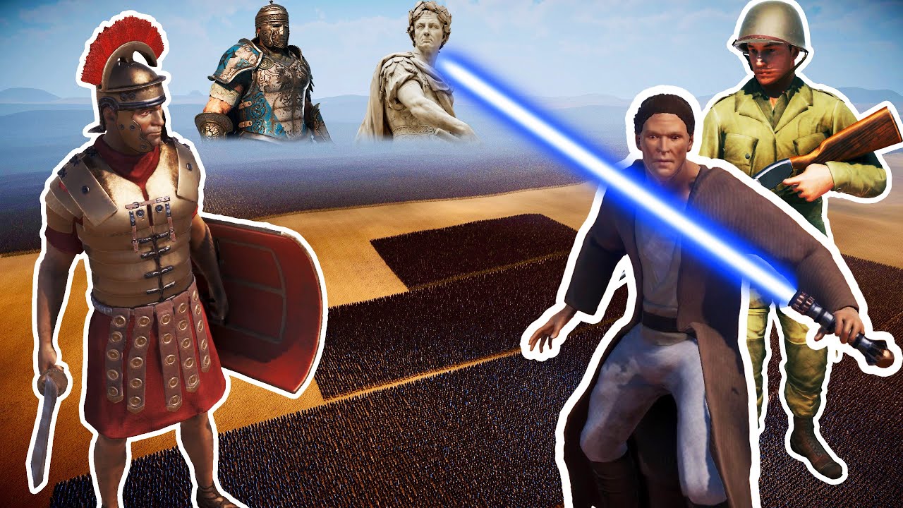 20 MILLION ROMAN GENERALS vs 250,000 JEDI KNIGHTS + 750,000 AMERICAN SOLDIER SHOTGUN | UEBS 2