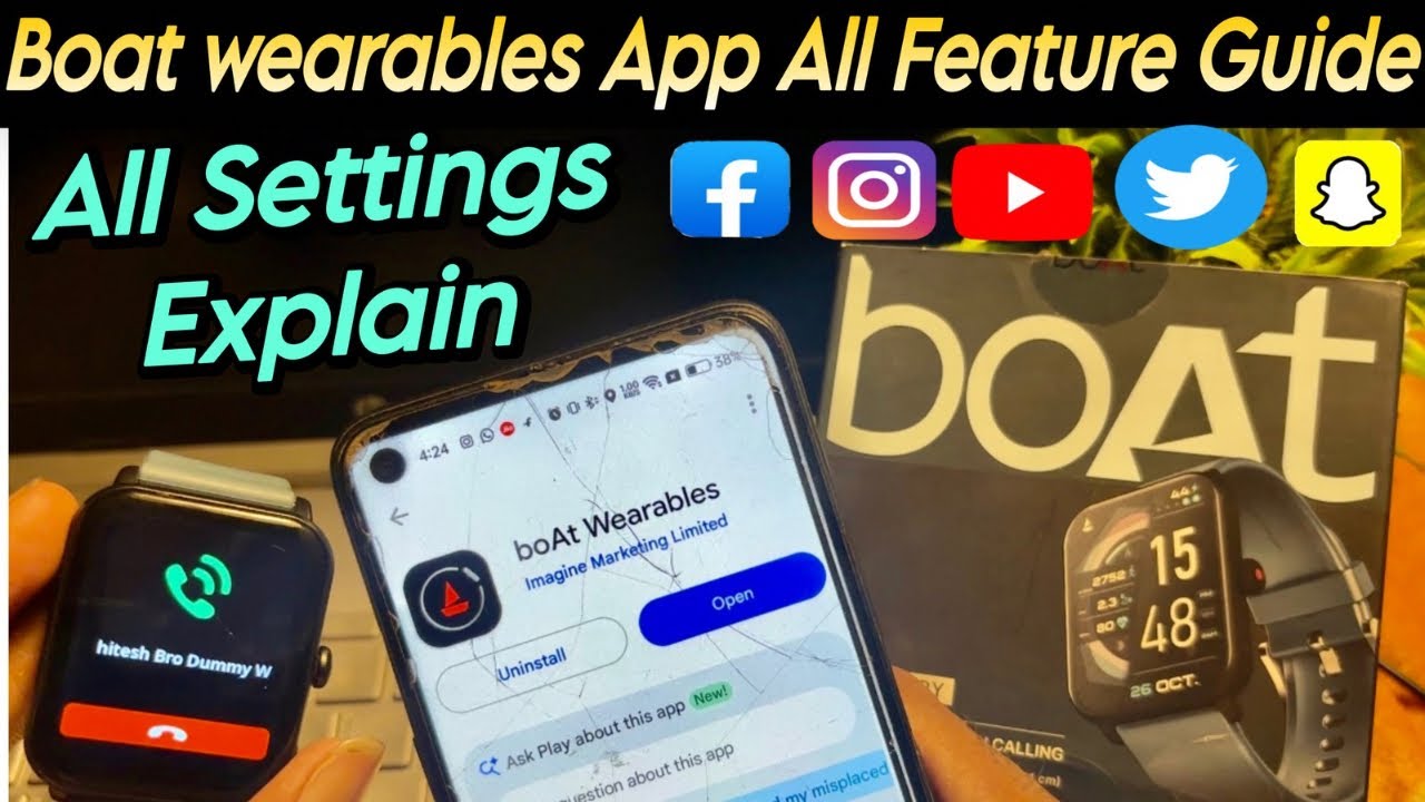 boAt Wearables App: All Features Explained | boAt Wearables Smartwatch App: All Settings Explained
