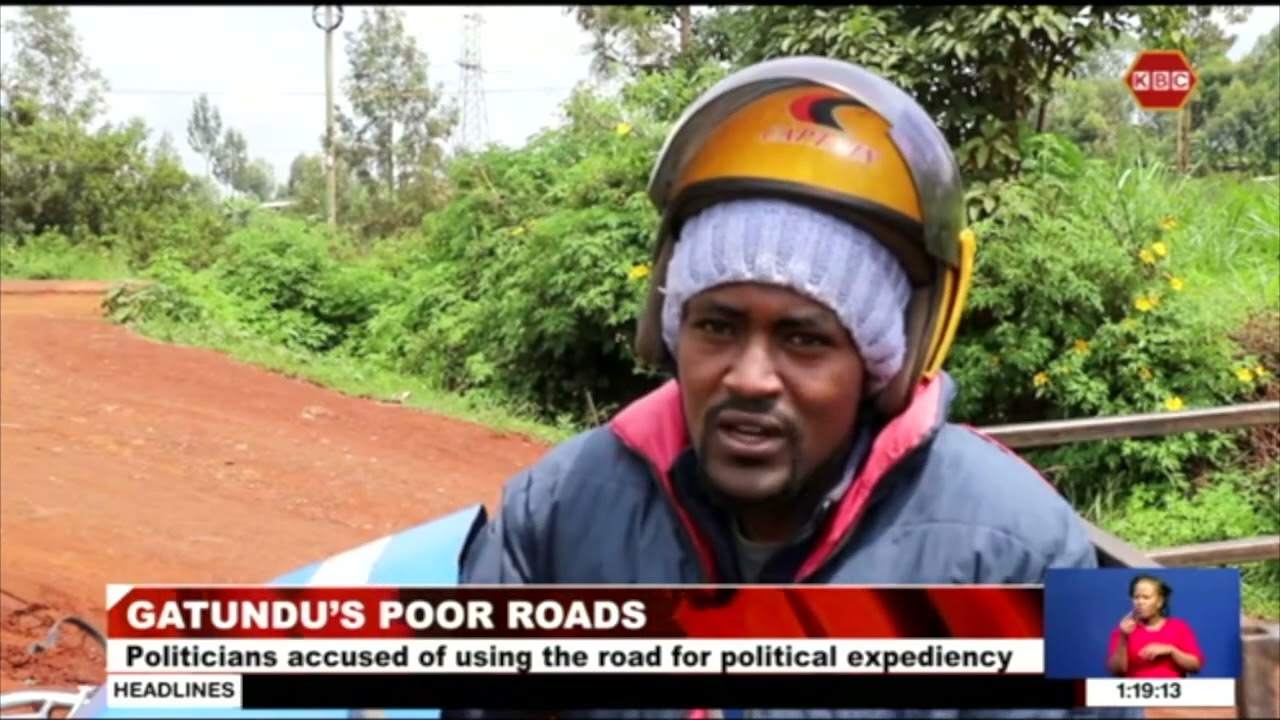 Residents of Kiganjo in Gatundu South up in arms over poor roads