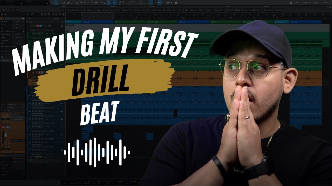 Making My FIRST DRILL BEAT in Studio One 5