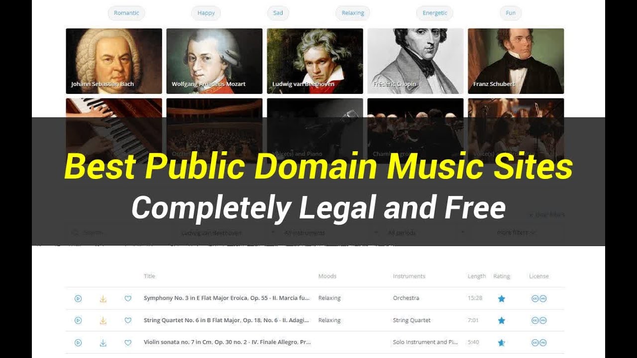 5 Best Public Domain Music Sites | Completely Legal and Free