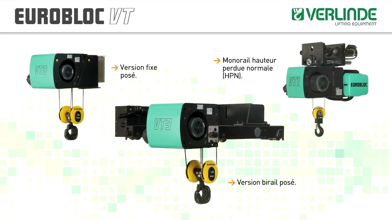 PALAN ELECTRIQUE A CABLE EUROBLOC VT VM FR