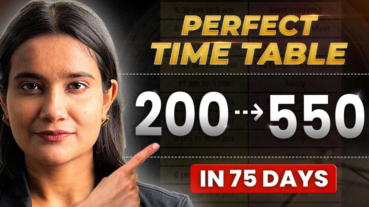 *Perfect* Timetable to score 550+ in last 75 days | Neet 2026 