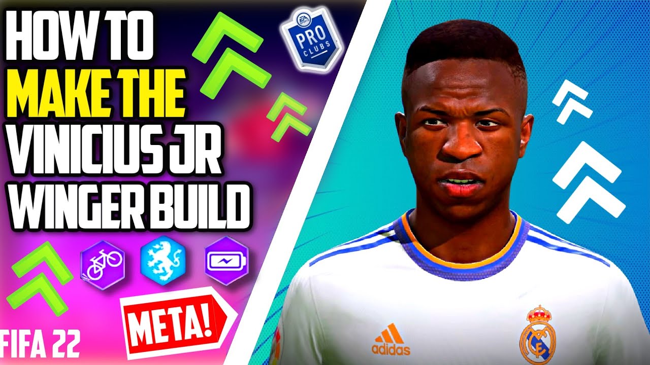 FIFA 22 PRO CLUBS - THE MOST SKILLFUL WINGER BUILD... VINICIUS JR RECREATION (BUILD/VIRTUAL PRO)