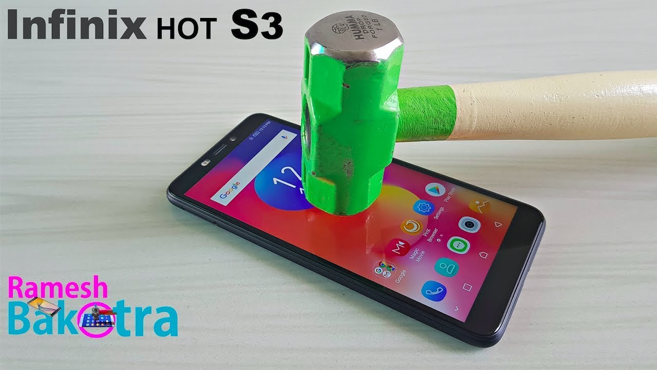 Infinix Hot S3 Screen Scratch Test