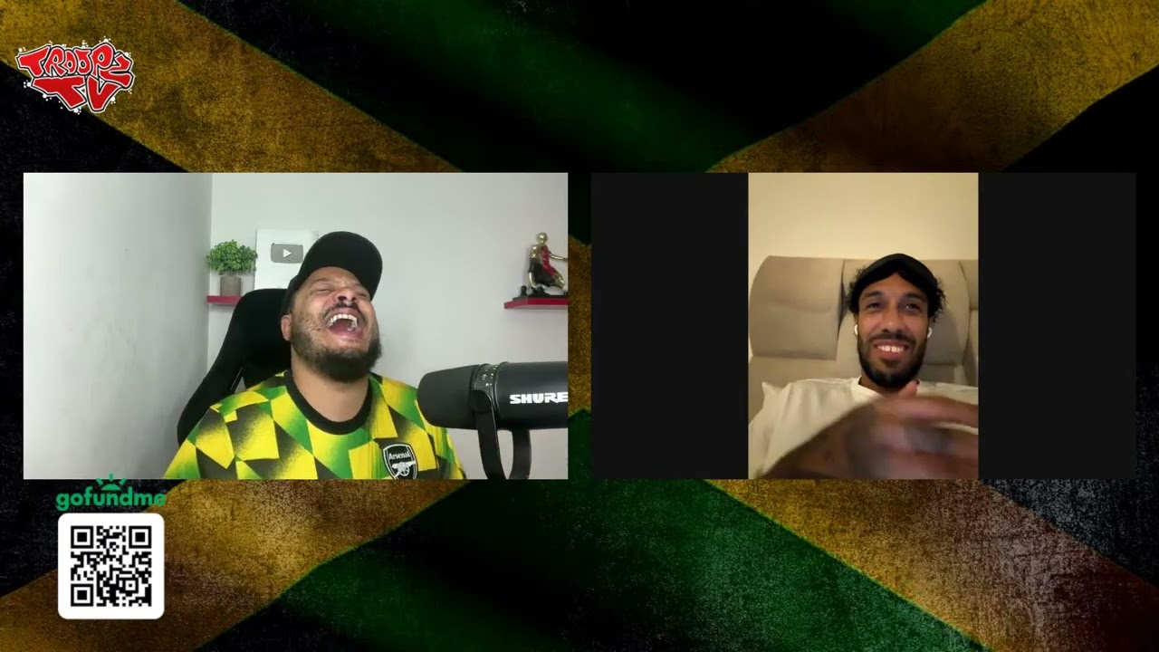 Обамеянг присоединяется к 24-часовой трансляции на Ямайке от Troopz ❤️🇯🇲