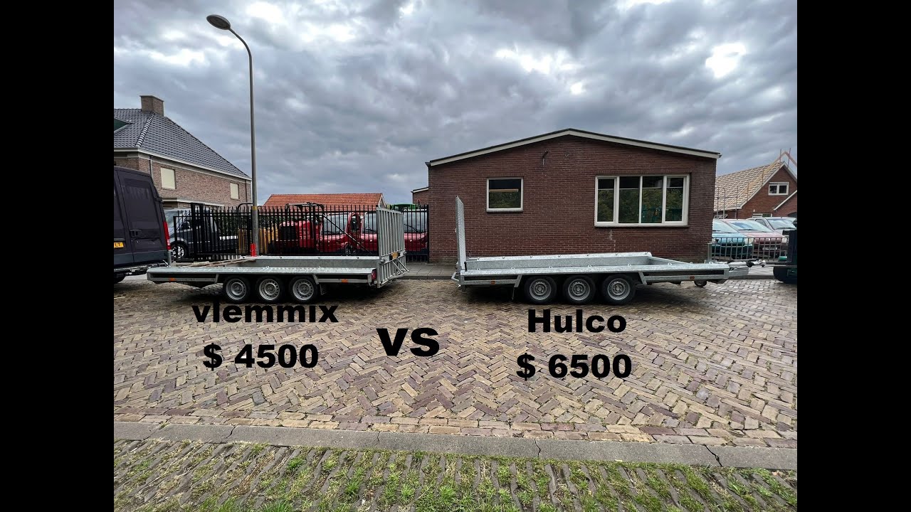 Hulco Terrax VS Vlemmix Machinetransporter