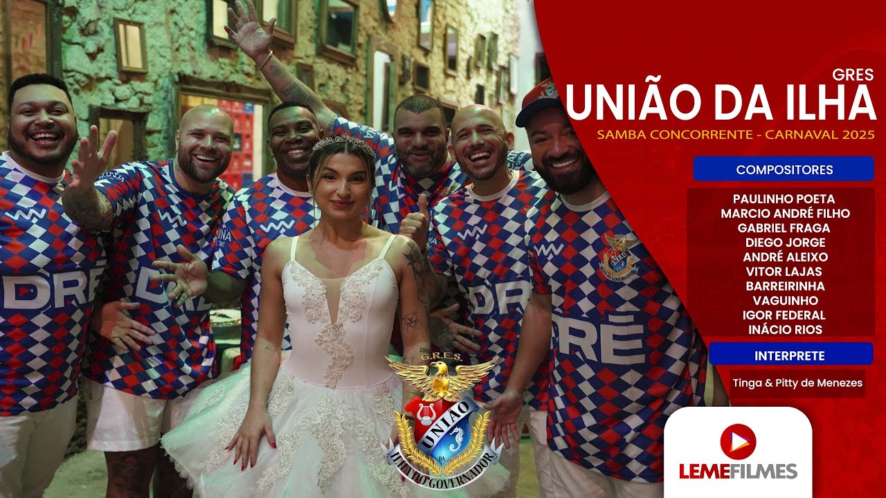 União da Ilha 2025 - Samba Concorrente - Paulinho Poeta, Marcio André Filho, Gabriel Fraga e Cia