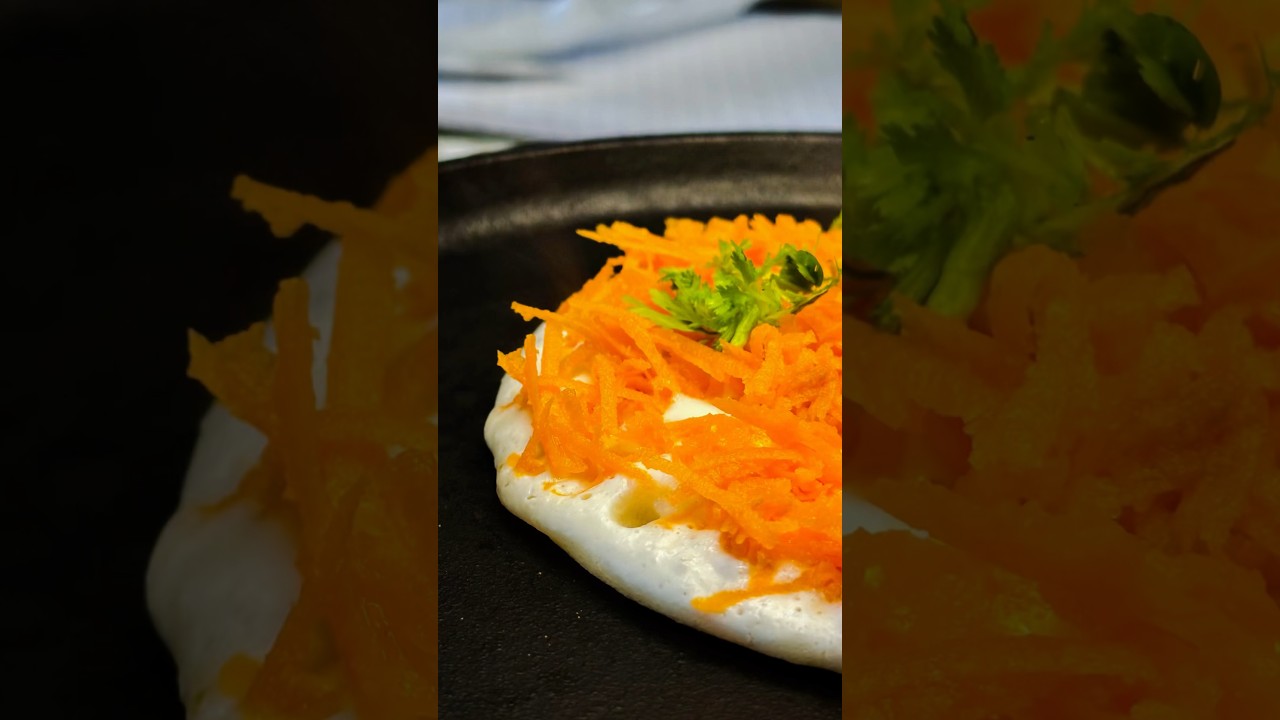 Healthy carrot podi dosa #ytshorts #food #dosa #desi #shortsvideo #carrot