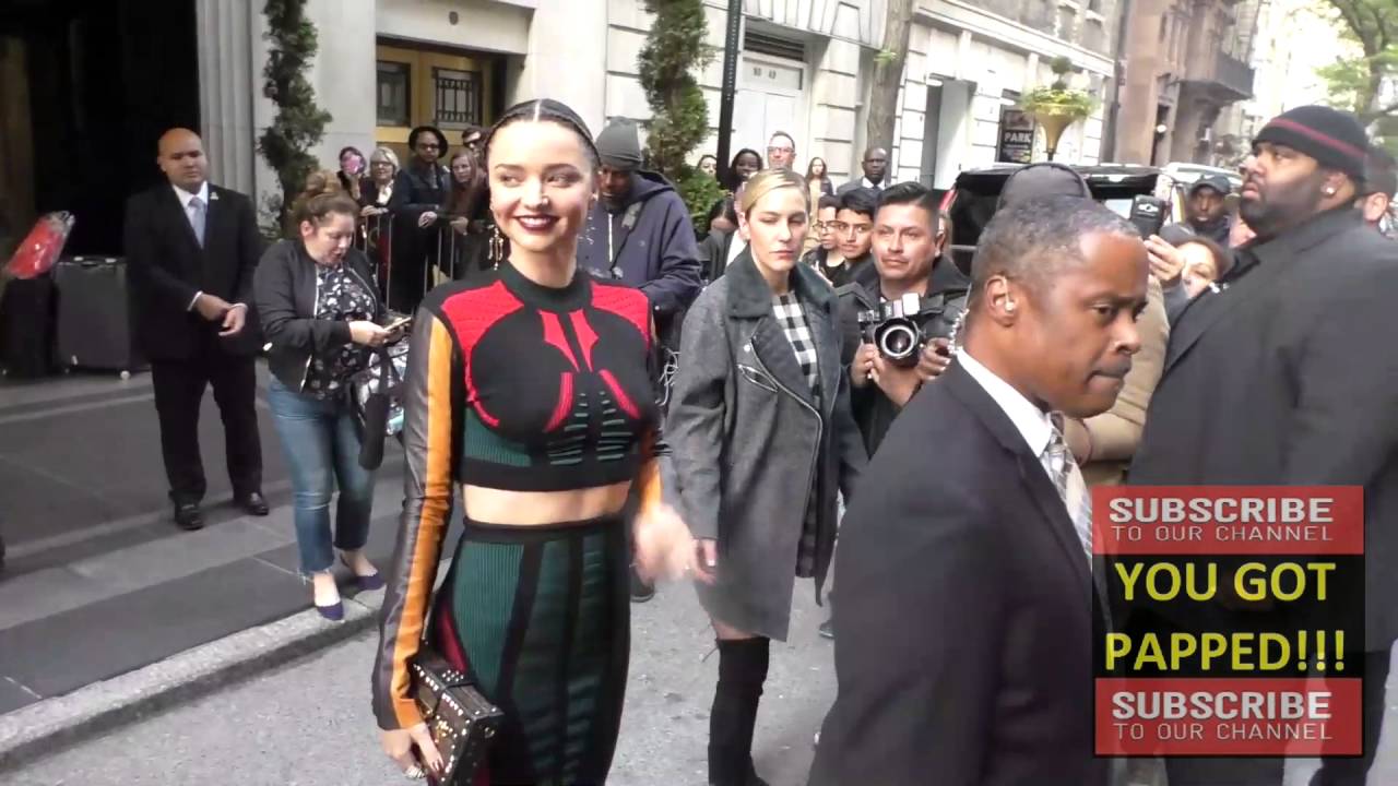 Miranda Kerr outside The Carlyle Hotel in New York