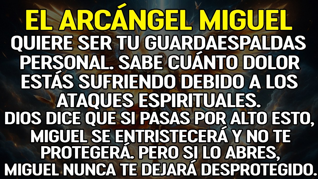 El Arcángel Miguel quiere protegerte y sanar tu dolor. Ábrelo y recibe su ayuda.