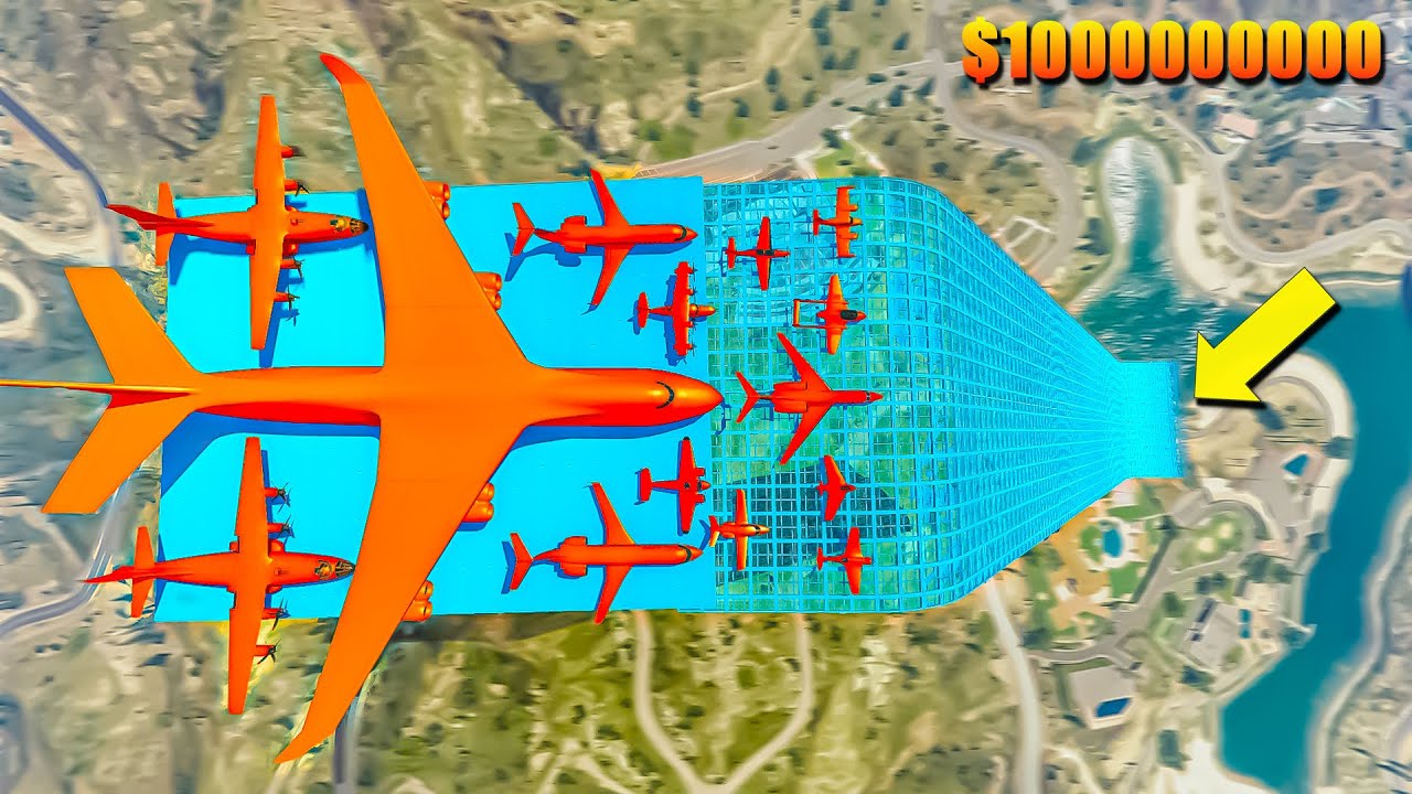 $1000000000000 Plane Crash Challenge With Spider-man😍|#gta5