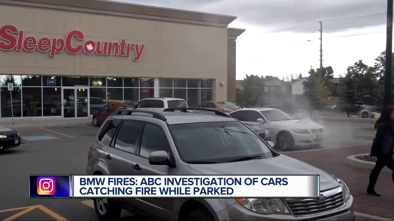 BMW vehicles catching fire while parked