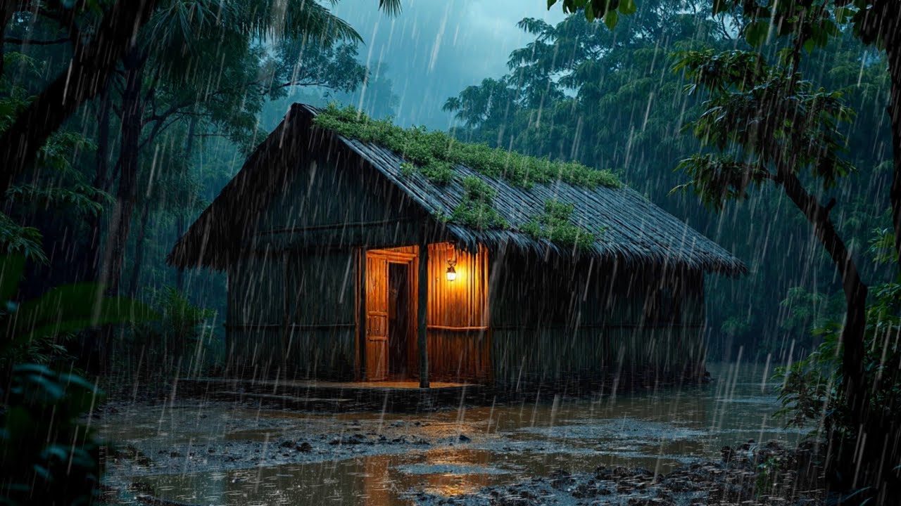 99% Drift Into Peaceful Sleep 🌧️ | Refined Rain & Distant Thunder for Deep Night Calm (Ad-Free)