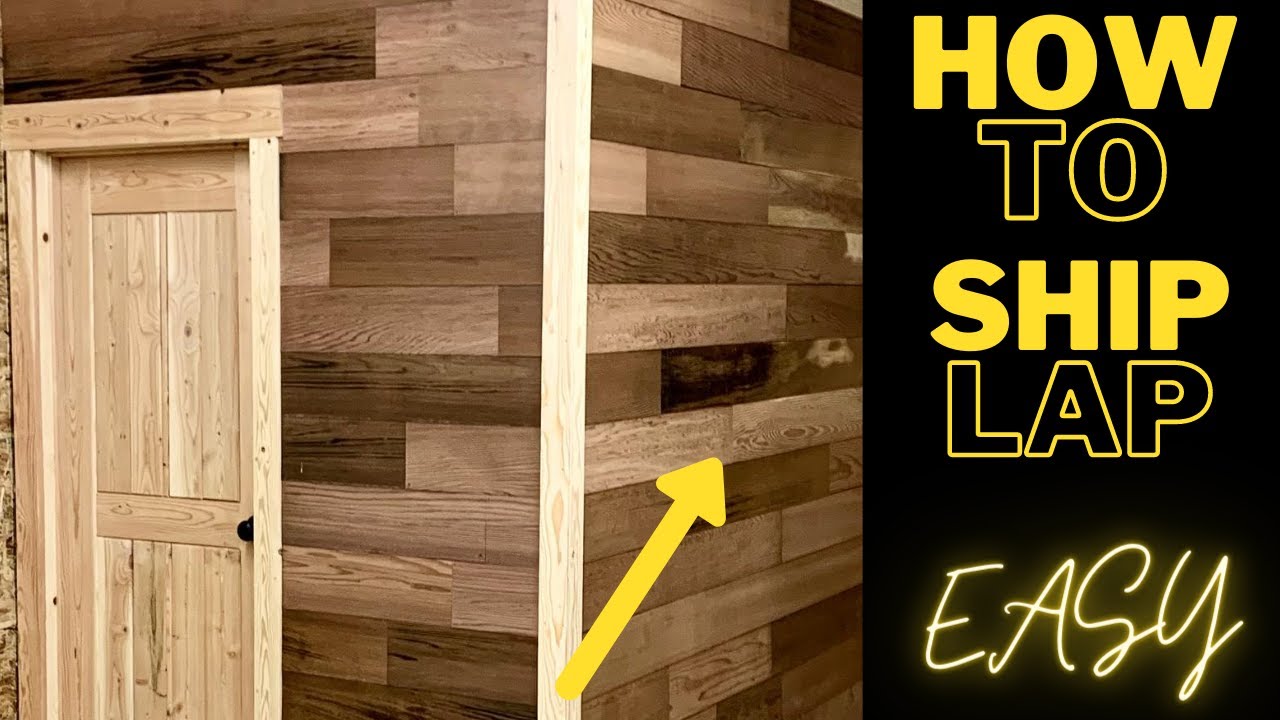 BUILDING AND INSTALLING YOUR OWN SHIPLAP WALL FOR $0! [DIY HOME RENOVATION]