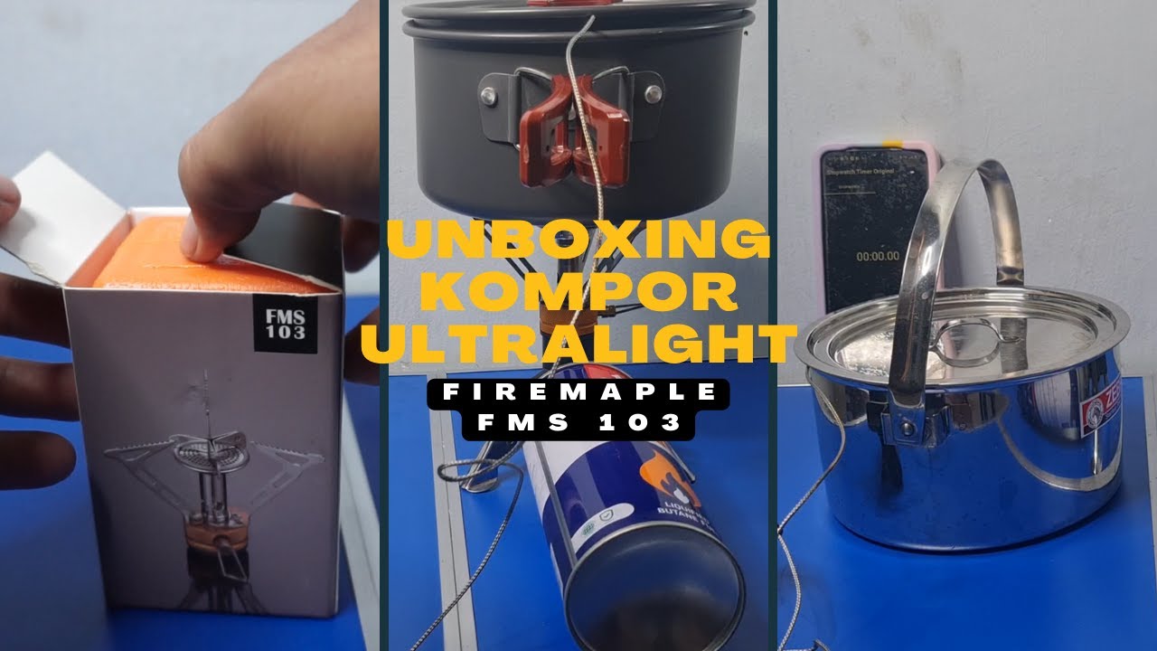 Kompor Camping Outdoor Gunung Ultralight | Unboxing Firemaple FMS 103