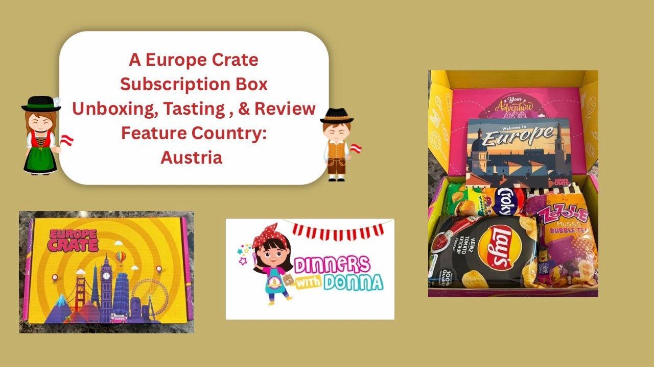 Распаковка, дегустация и обзор коробки подписки на Europe Crate. Страна: Австрия