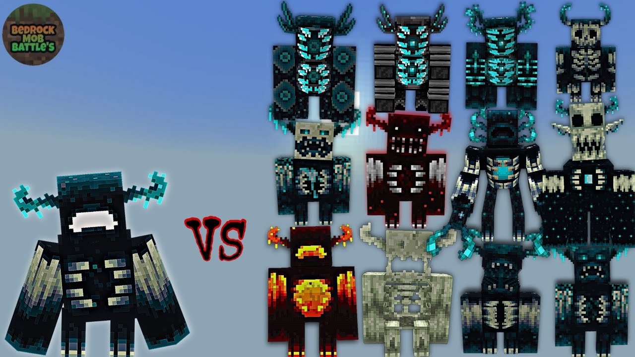 WardenBrine (GameHunter9) vs Warden Plus (Warden's) | Minecraft Bedrock | Mob Battle