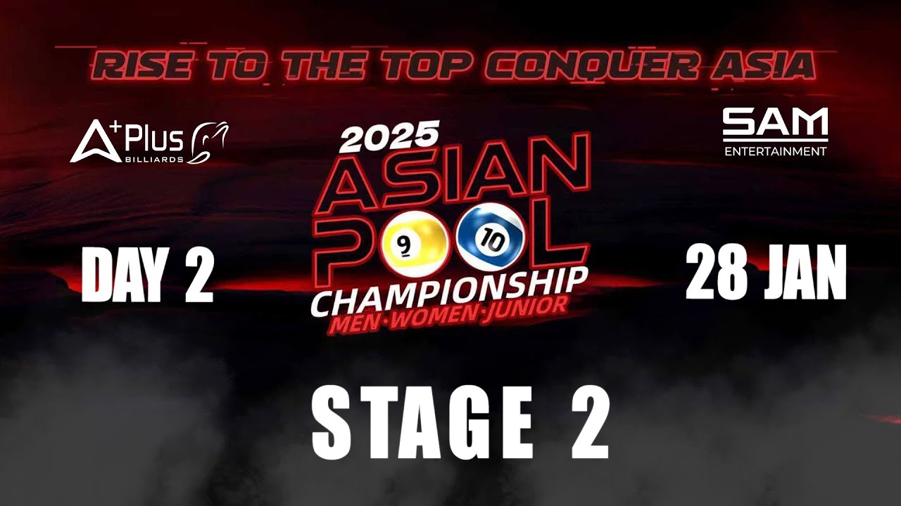 2025 ASIAN 10-BALL MEN CHAMPIONSHIP - STAGE 2 - DAY 2 | Punguan Hasiholan Sihombing - Robbie Capito