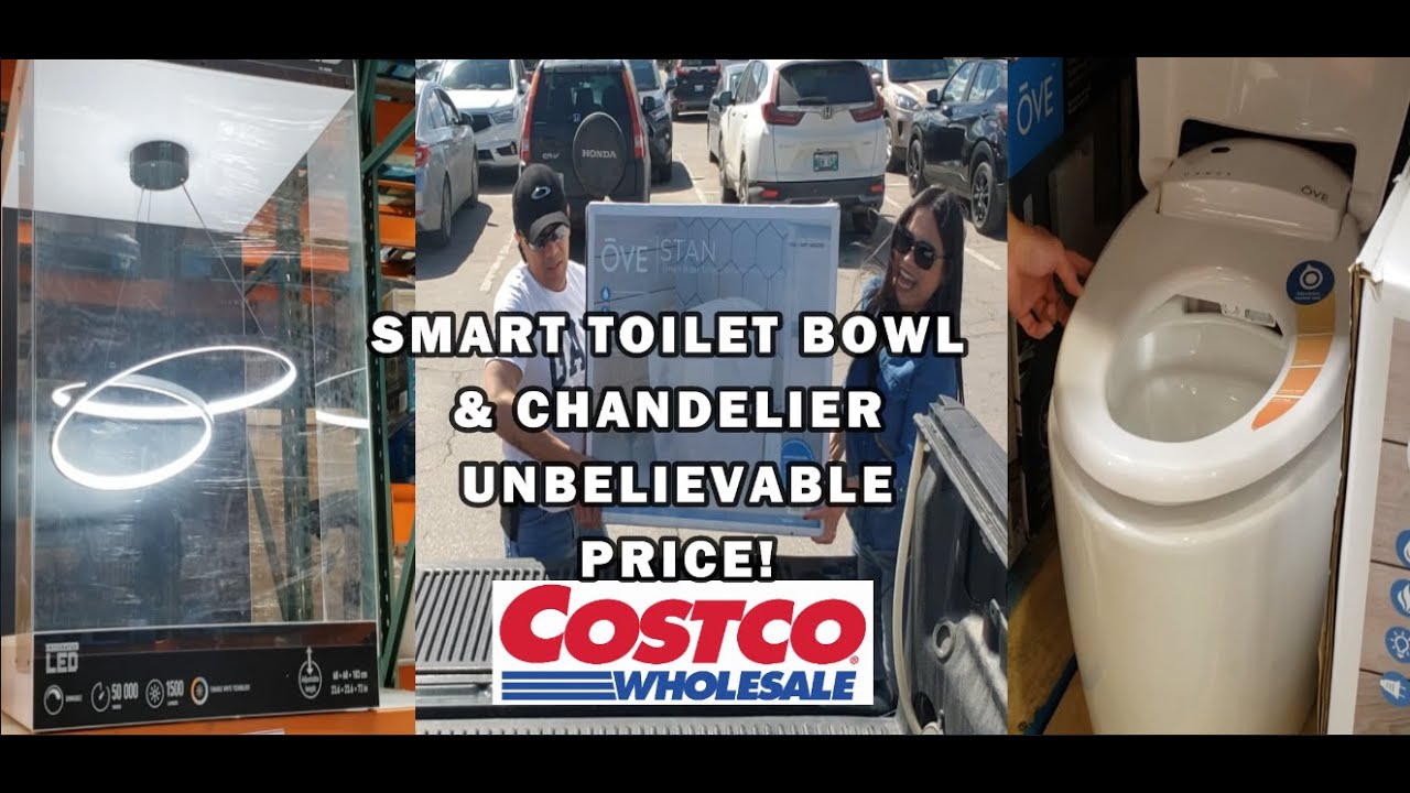 SMART TOILET BOWL AND CHANDELELIER IN COSTCO!