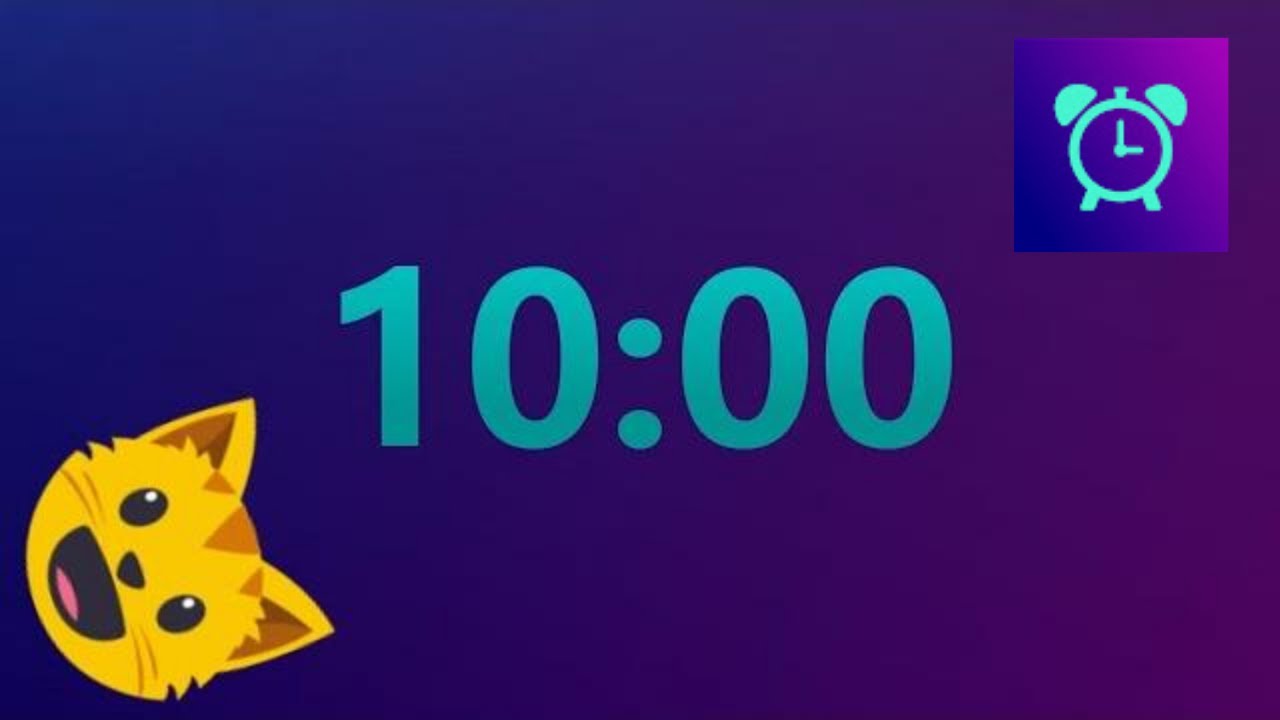 10-минутный таймер (обратный отсчет) с будильником